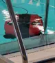 Een op afstand bestuurbaar voertuig in water